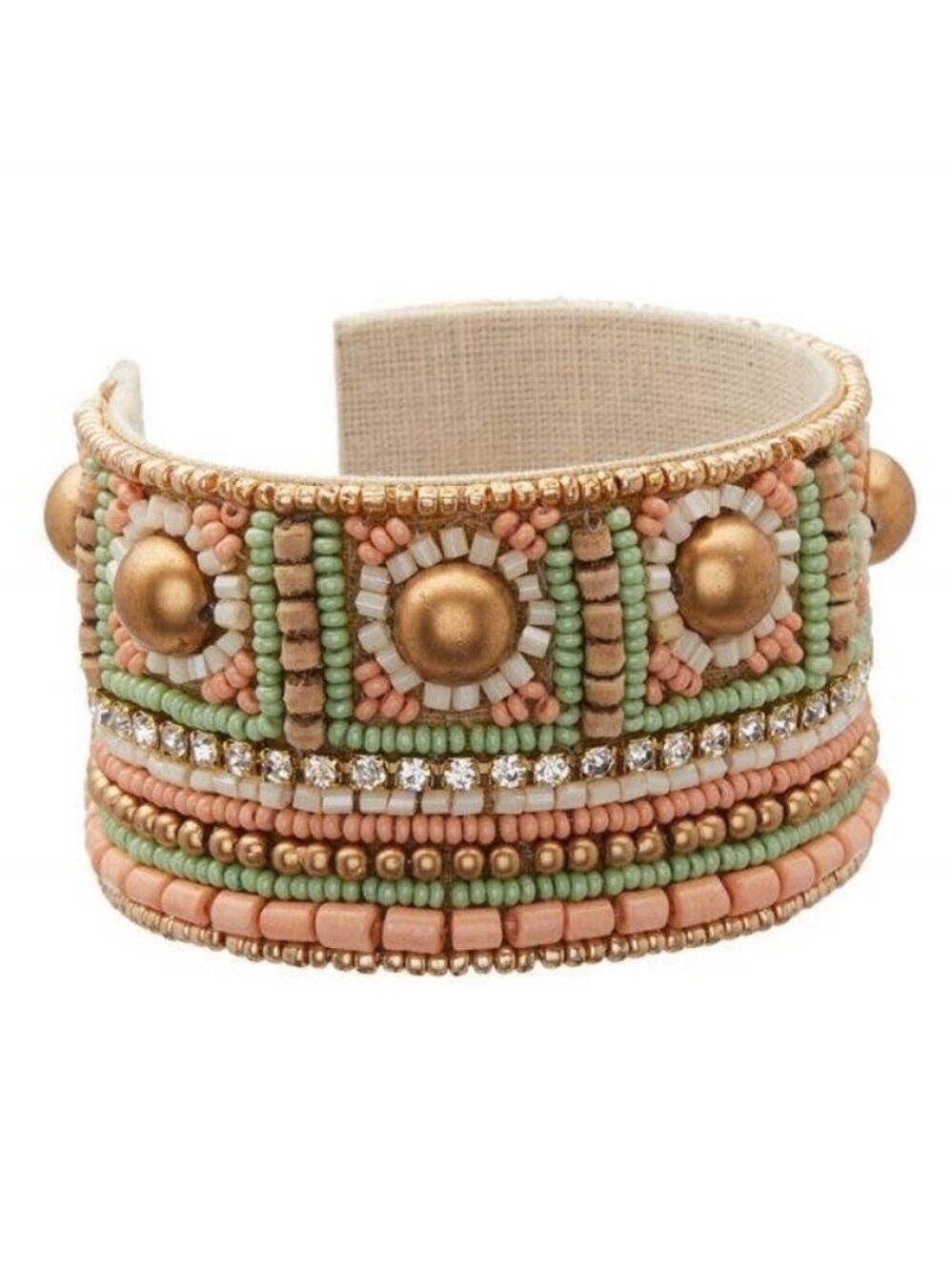 Beaded cuff bracelet
